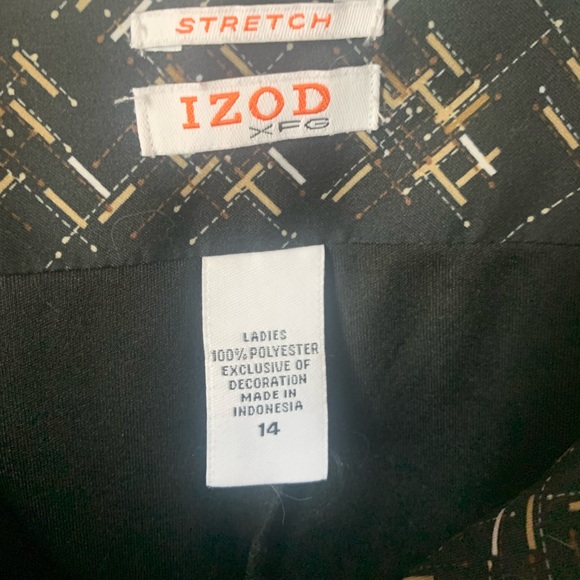 IZOD XFG Stretch Skort Women’s Size 14 Black Print - Picture 2 of 7
